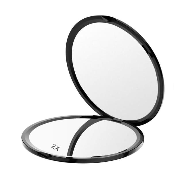 UNIQ Mini Compact Tosidig Speil med 2X forstørrelse