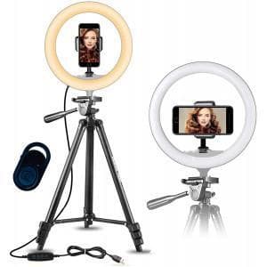 Ring Light Model 3120 på Stativ med maxhöjd på 136 cm & trådlös fjärrkontroll