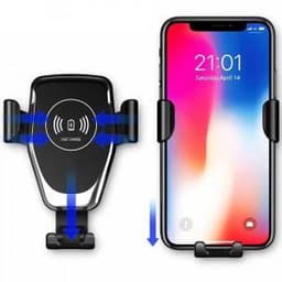 Trådløs Qi Telefon Oplader Til Bil - Fast Wireless Charger Bilholder