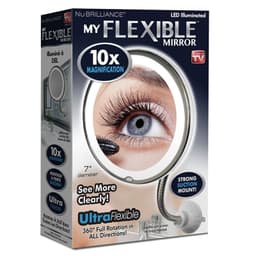 My Flexible Mirror - Flex speil med LED-lys og 10x forstørrelse