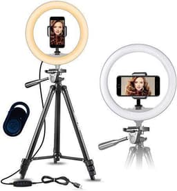 UNIQ Modell 3366 -rengasvalo 167 cm jalustalla ja Bluetooth-kaukosäätimellä
