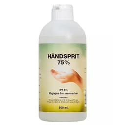 Flydende håndsprit / hånddesinfektion 75% Dankemi - 500 ml