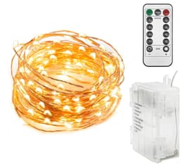 LED-valoketju kuparia - kaukosäätimellä