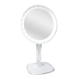 UNIQ Halo ladattava LED-meikkipeili 10x suurennuksella (valkoinen)