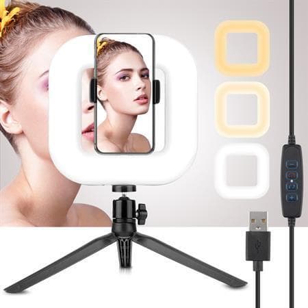 Selfie ring light till iPhone och Android med LED belysning