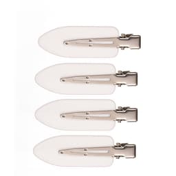4 stk No Crease Hair Clips Hvit