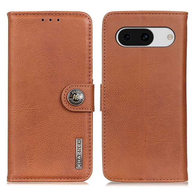KHAZNEH Google Pixel 8a Plånboksfodral - Brun