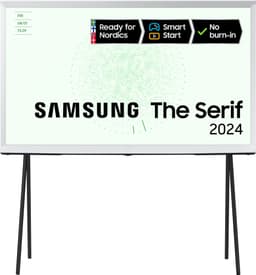Samsung 50" LS01D The Serif 4K QLED Smart TV (2024, molnvit)