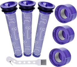 For- og etterfilter til blå Dyson V6/7/8, 7 deler