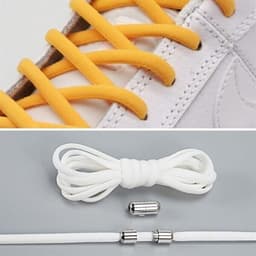 Elastiske Skolisser 1 Par - Hvite