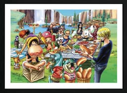 GB eye One Piece inramat tryck (Hot-Dog Party)