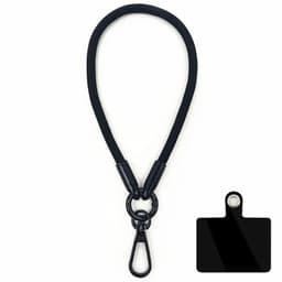 Handledsrem 10mm med fästbricka - Svart