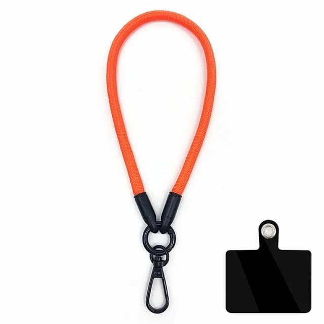Håndledsrem 10mm med fastgørelsesplade - Orange