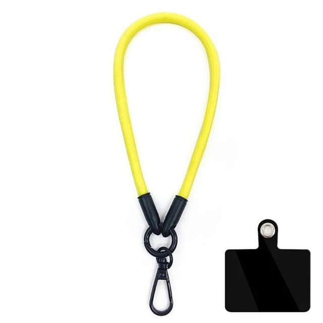 Handledsrem 10mm med fästbricka - Gul