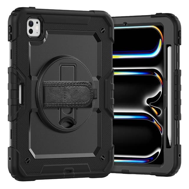 Hybrid cover med skulderrem iPad Pro 11 (2024) - Sort