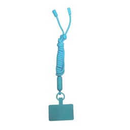 Mobiilikaulanauha 5mm kiinnityslaatan kanssa - Skye Blue