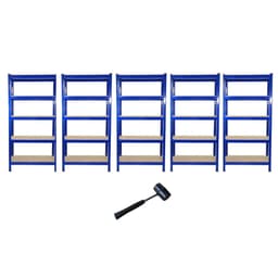 Bultlösa Garagehyllor med 5 Hyllplan - Space Saver Bundle