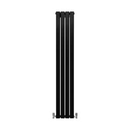 Designerradiatorer med Platta Paneler Svarta 1600mm x 280mm