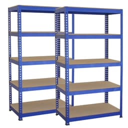 2 x T-RAX Blå Metal Racking Enheder 75cm x 150cm x 30cm