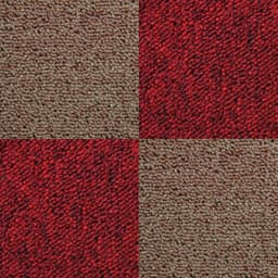 40 x Tæppefliser 10m2 / Skarlagenrød & Sand