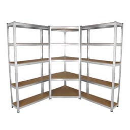 Galwix 90 cm hyllpaket: hörnhyllor och 2 garagehyllor
