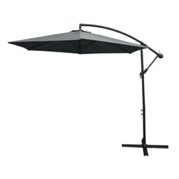 Grå Cantilever Parasol & Firkantet Base