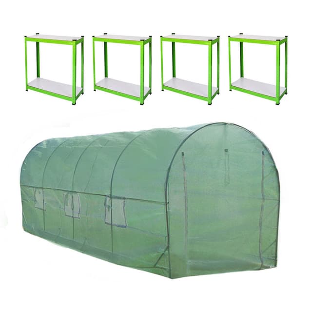Polytunnel 25mm 6m x 3m med Racking