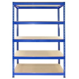 3 x Q-Rax Blå Metal Racks Enheder 120 x 50 x 180 cm