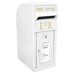 Royal Mail Postboks Hvit Støpejernssøyle Post Postboks Veggfeste Post