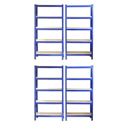 Monster Racking T-Rax Robusta Hyllor, Blå , 75 cm B, 30 cm D, Set om 4