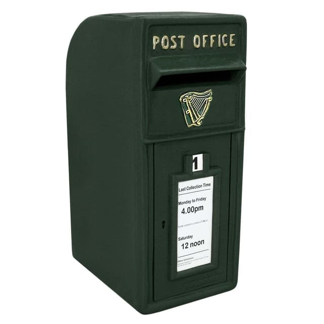 Grön irländsk postlåda