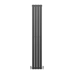 Designerradiatorer med Platta Paneler Mörkgrå 1800mm x 280mm
