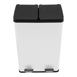 60L Dual Pedal Bin i Vit