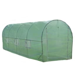Galvanisert Polytunnel Drivhus 25mm 6 x 3m Utendørs