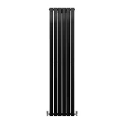 Designerradiatorer med Platta Paneler Svarta 1800mm x 420mm