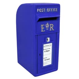 Royal Mail Blå Postboks Støpejernssøylepost Postboks Veggfeste Post