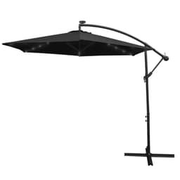 Sort 3m LED Cantilever Parasol
