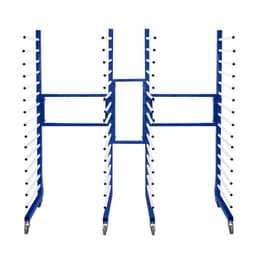 2 festbare mobile malingtørkevogner med GRATIS 2-veis kobling