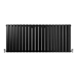 Designer Flat Panel Radiatorer Mat Sort 600mm x 1400mm