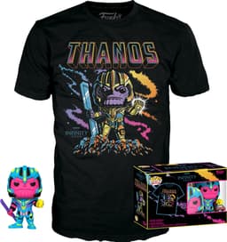 Funko POP! Marvel Thanos figur och T-shirt (L)