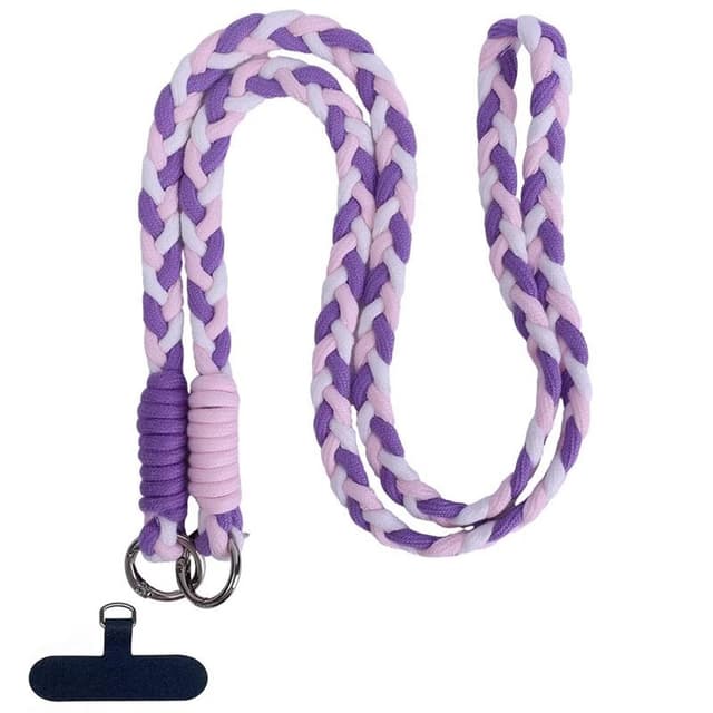 Mobilhalsbånd 12mm med festebrikke - Lavender Dream