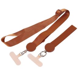 Mobilhalsband 2i1 med fästbricka - Rusty Bronze