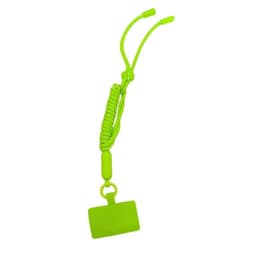 Mobilhalsbånd 5mm med festebrikke - Lime