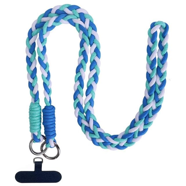 Mobilhalsbånd 12mm med festebrikke - Ocean Breeze