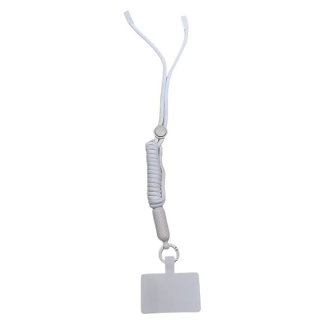 Mobilhalsband 5mm med fästbricka - Grå