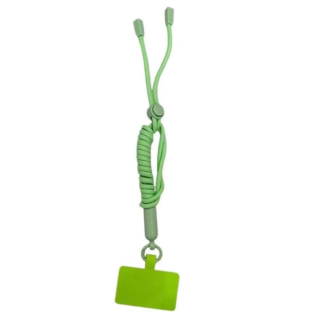 Mobilhalskæde 5mm med fastgørelsesplade - Matcha Green