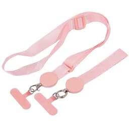 Mobilhalsbånd 2i1 med festebrikke - Blush Pink
