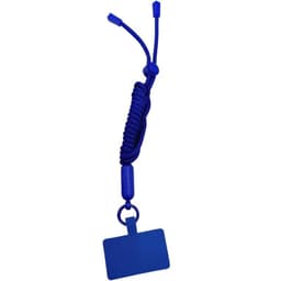 Mobilhalsband 5mm med fästbricka - Navy