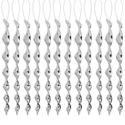 Spiralformad reflekterande fågelskrämma 10-pack Silver 30 cm