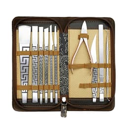 10 in 1 kynsileikkurit -sarja ammattimaisia manikyyrityökaluja tekninen sarja Hopea